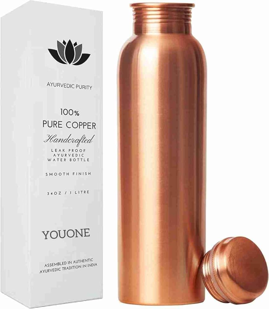 YOUONE 100% Pure Copper Bottle
