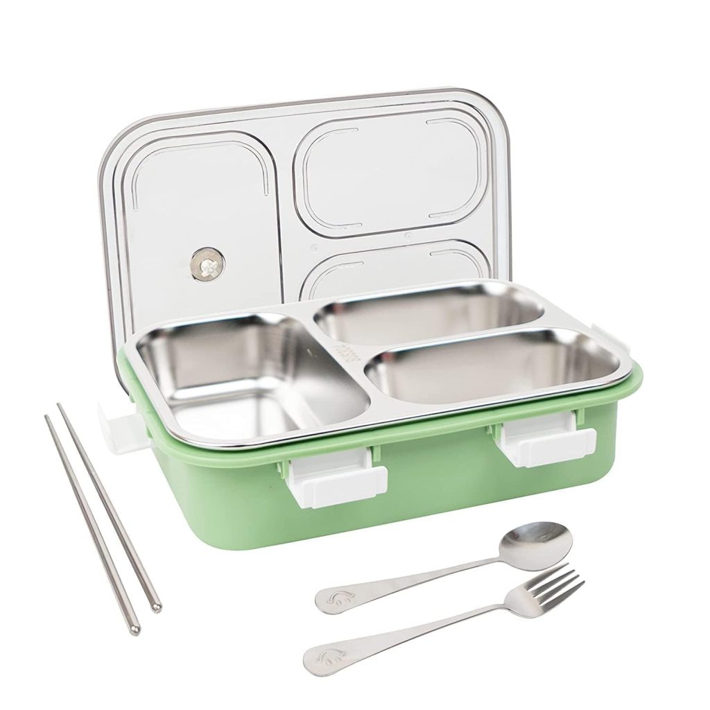 TEC TAVAKKAL 3-Compartment Lunch Box Set