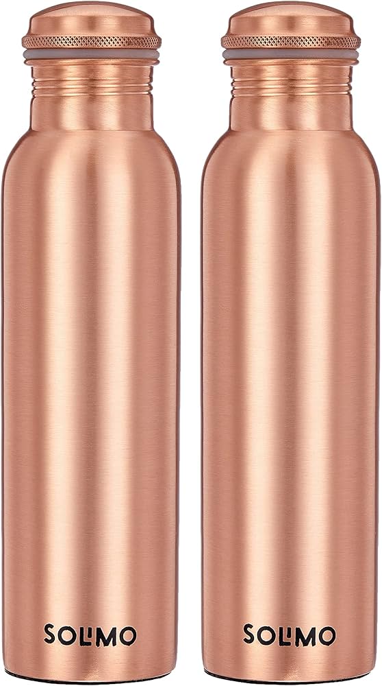 Amazon Brand - Solimo Copper Water Bottle