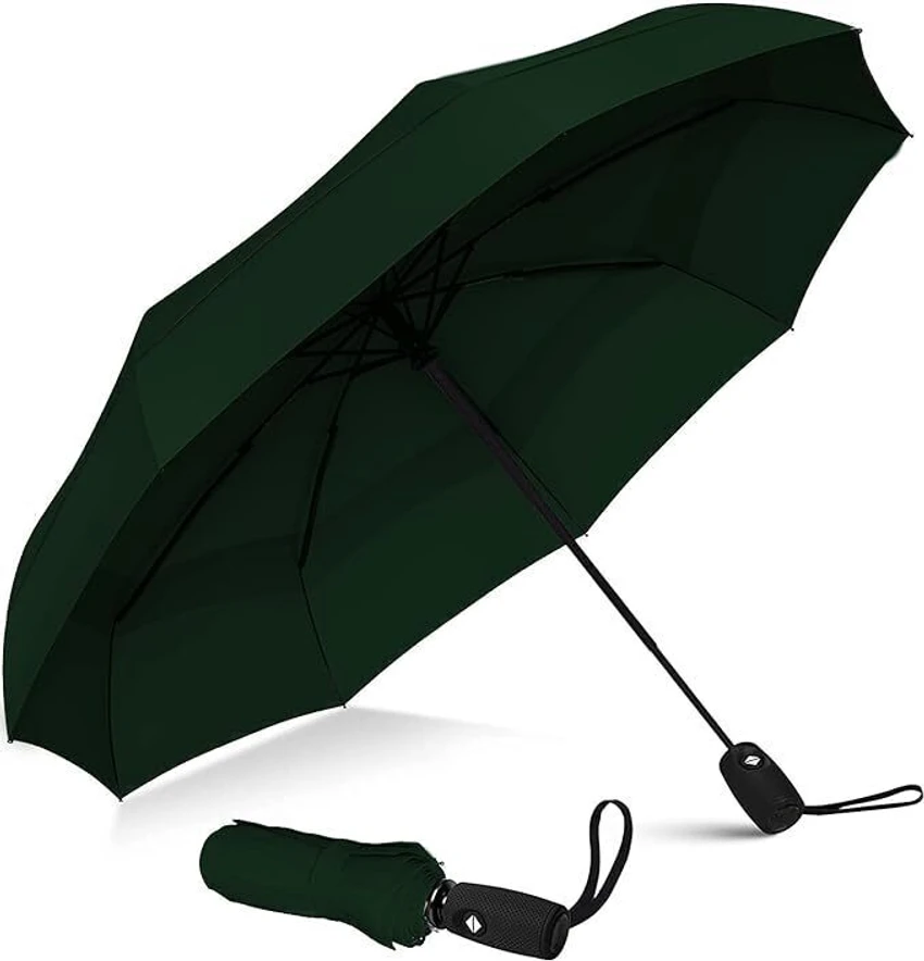 Tazomi UV Protection 3-fold Automatic Open Travel Umbrella