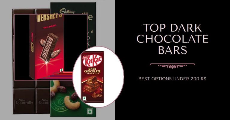 Top 5 Best Dark Chocolate Bars Under 200 Rs