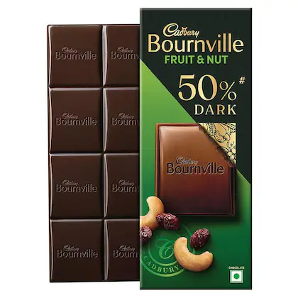 Cadbury Bournville Fruit & Nut 50% Dark Chocolate Bar